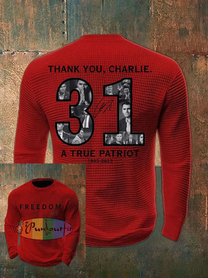 Men’s Thank You Charlie 31 True Patriot Printed T-Shirt Red / S