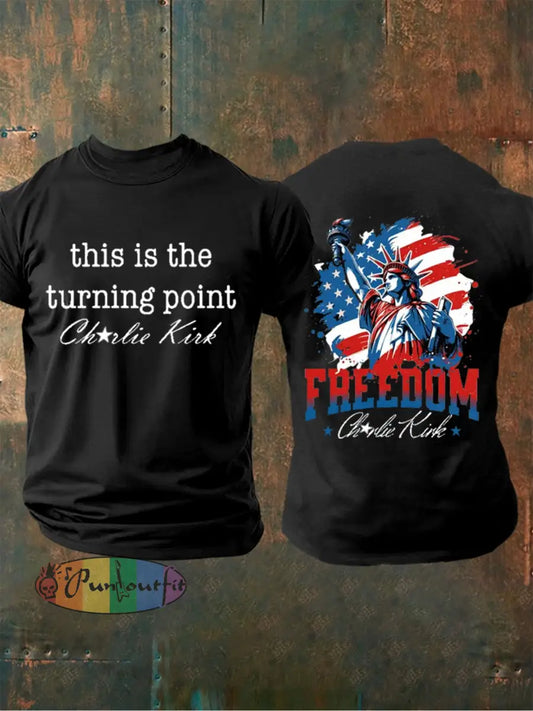 Men’s This is the Turning Point Printed T-shirt Black / S
