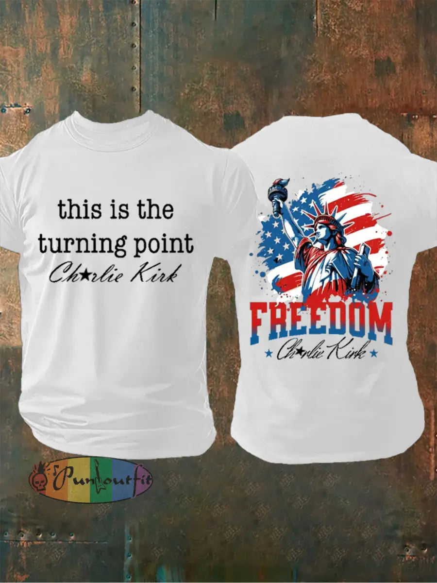 Men’s This is the Turning Point Printed T-shirt White / S