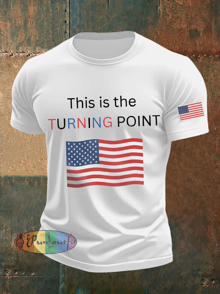 Men’s This Is The Turning Point Printed T-shirt White / S