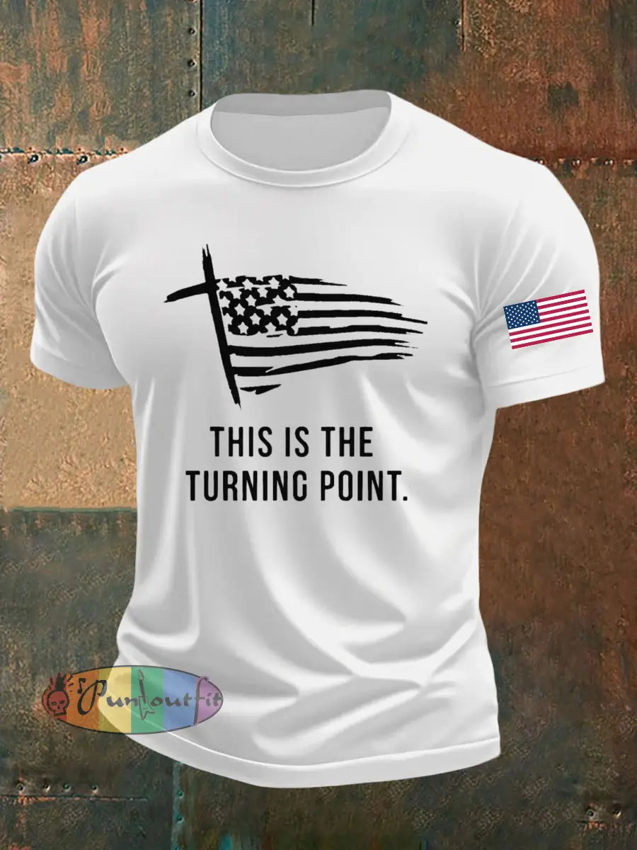 Men’s This Is The Turning Point Printed T-shirt White / S
