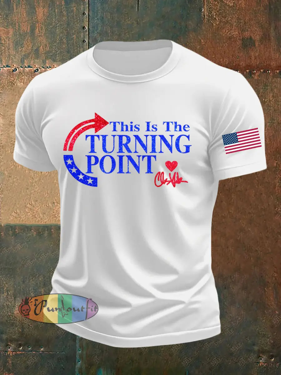 Men’s This Is The Turning Point Printed T-shirt White / S