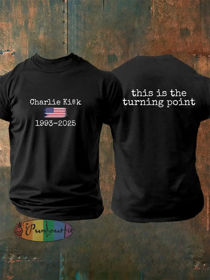 Men’s This Is The Turning Point R.I.P Charlie Kirk Tee Black / S
