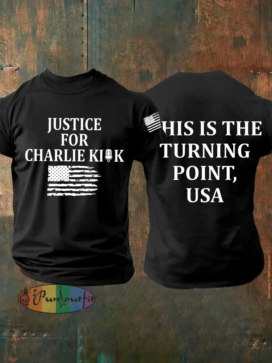 Men’s This Is The Turning Point Short-sleeved T-shirt Black / S