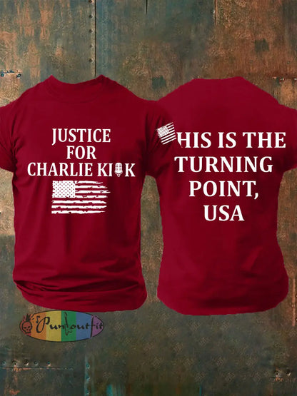 Men’s This Is The Turning Point Short-sleeved T-shirt Deep Red / S