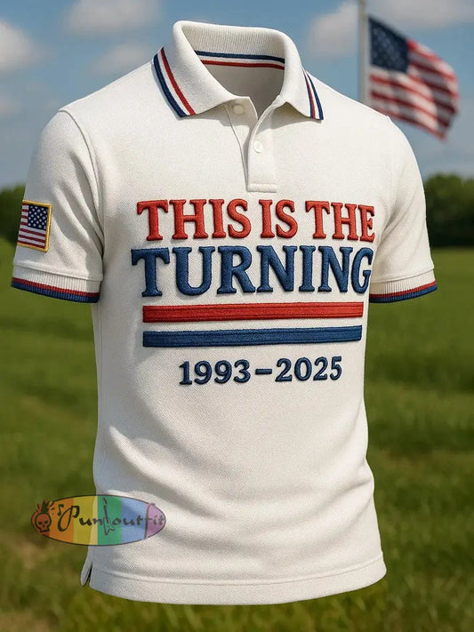 Men’s This Is The Turning Printed Shirt White / S