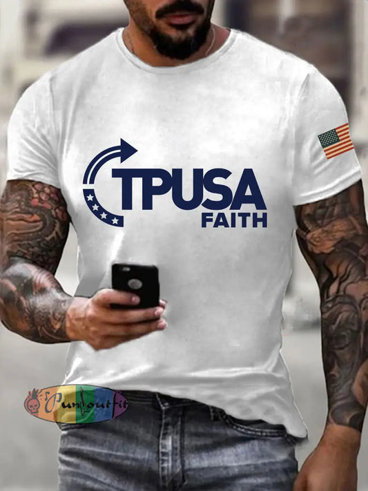 Men’s TPUSA Faith T-shirts White / S