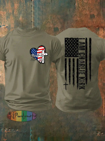 Men’s True Patriot 31 Printed T-shirt Army Green / S