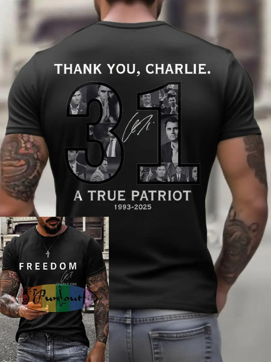 Men’s True Patriot 31 Printed T-shirt Black / S