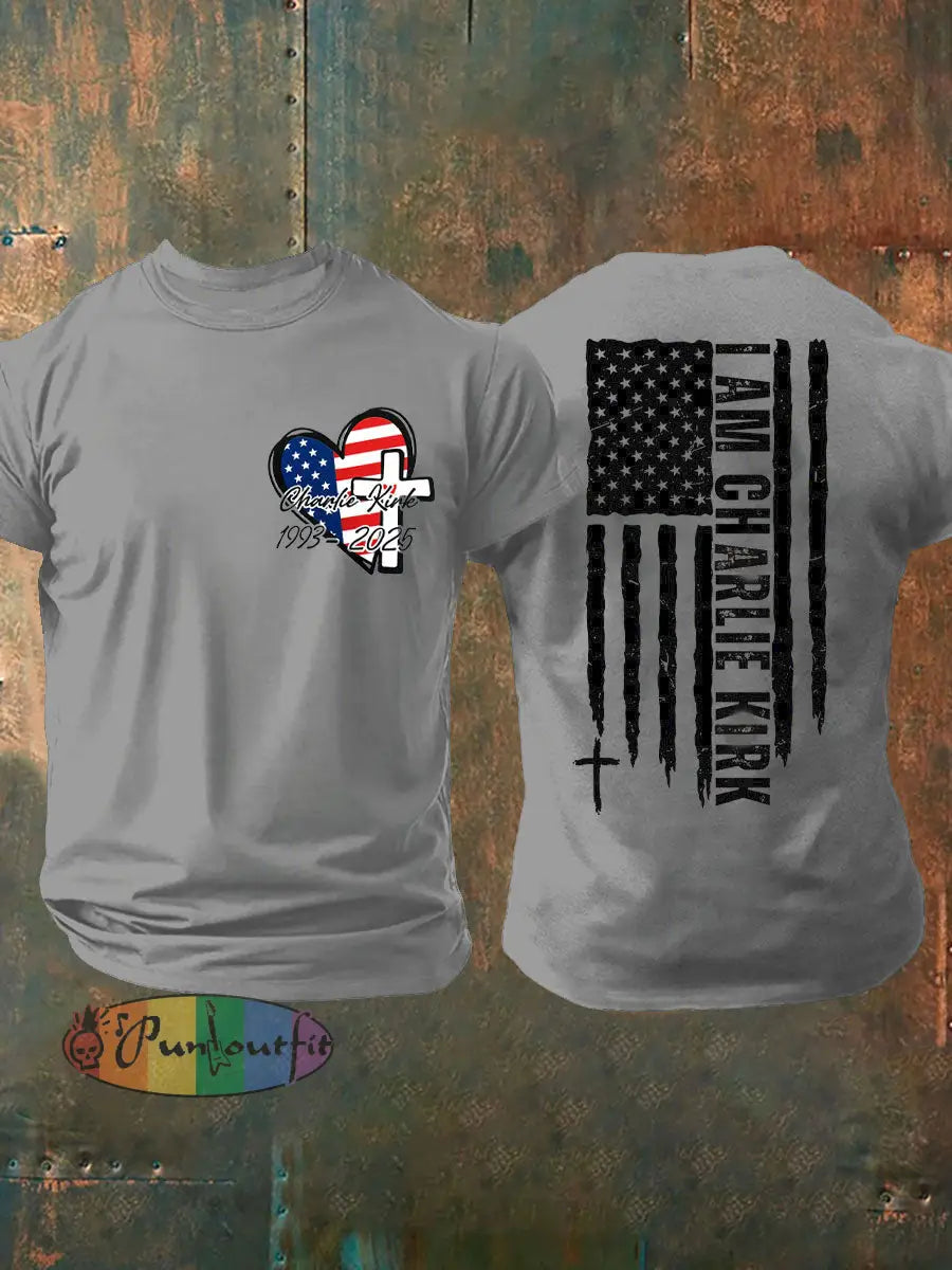 Men’s True Patriot 31 Printed T-shirt Light Gray / S