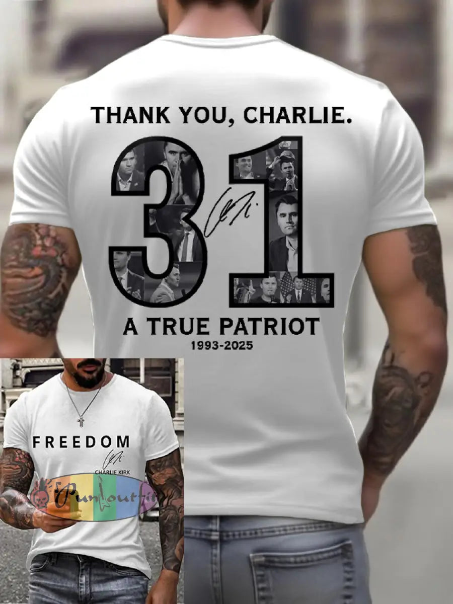 Men’s True Patriot 31 Printed T-shirt White / S