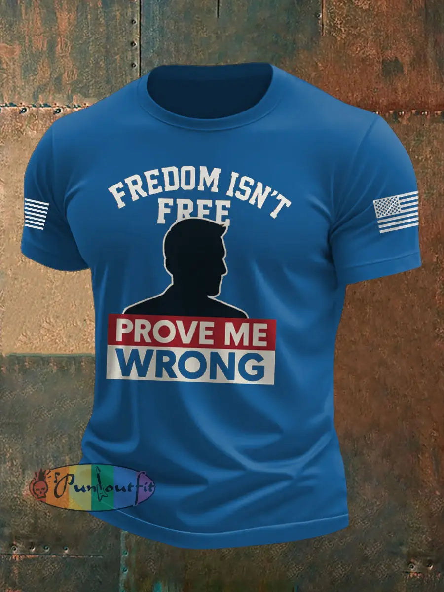Men’s Turning Point Flag Printed T-shirt Blue / S