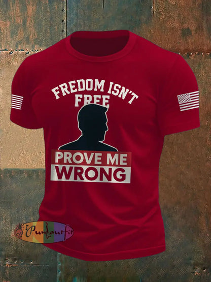 Men’s Turning Point Flag Printed T-shirt Deep Red / S