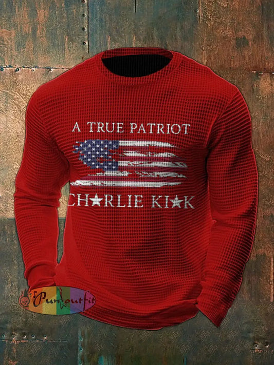 Men’s Turning Point Flag Printed T-shirt Red / S