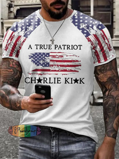 Men’s Turning Point Flag Printed T-shirt White / S