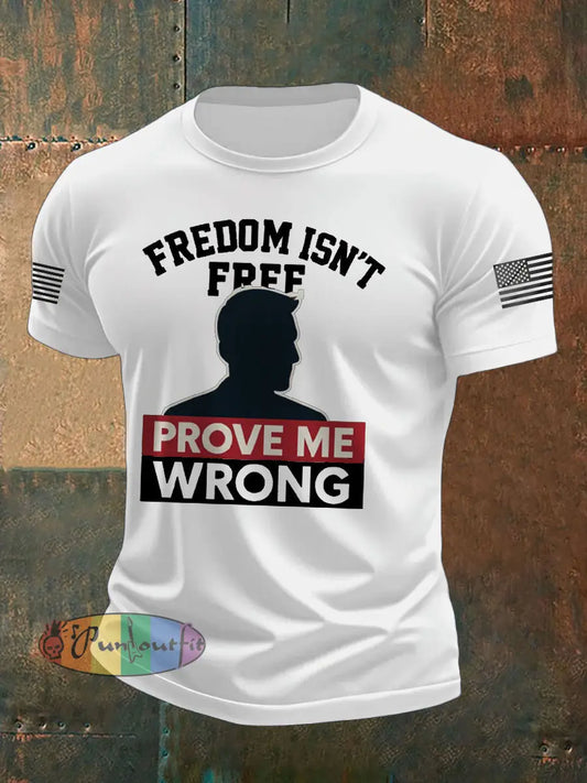 Men’s Turning Point Flag Printed T-shirt White / S