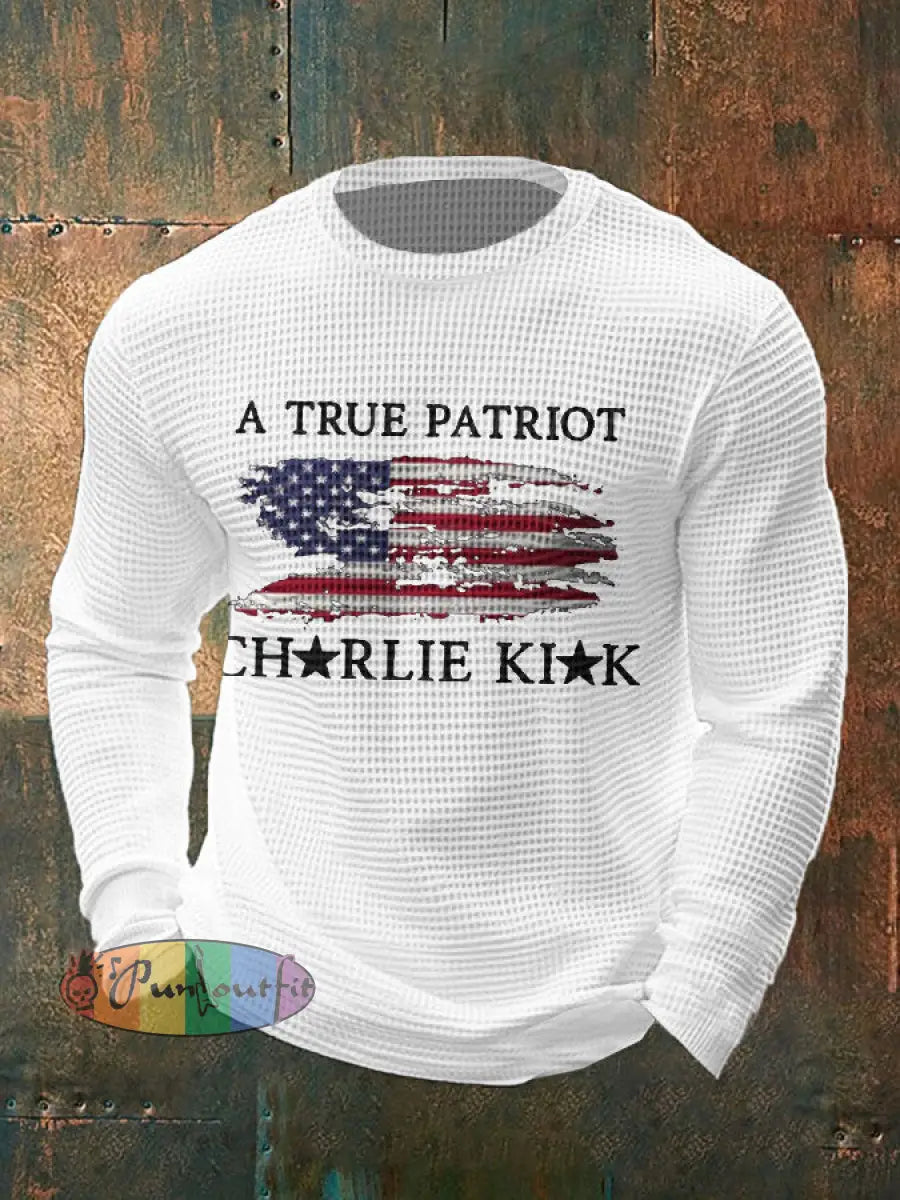 Men’s Turning Point Flag Printed T-shirt White / S