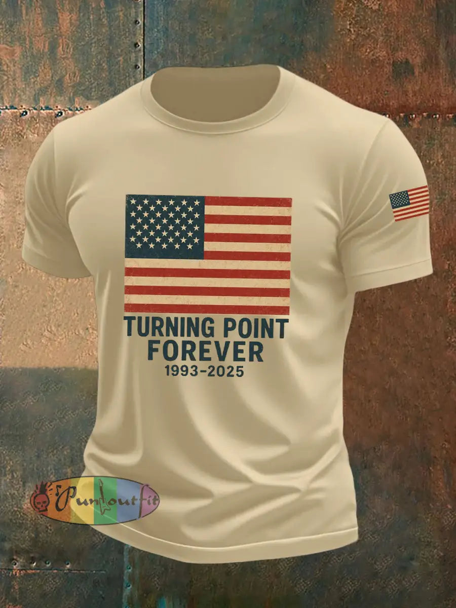 Men’s Turning Point Forever Print T-Shirt Apricot / S
