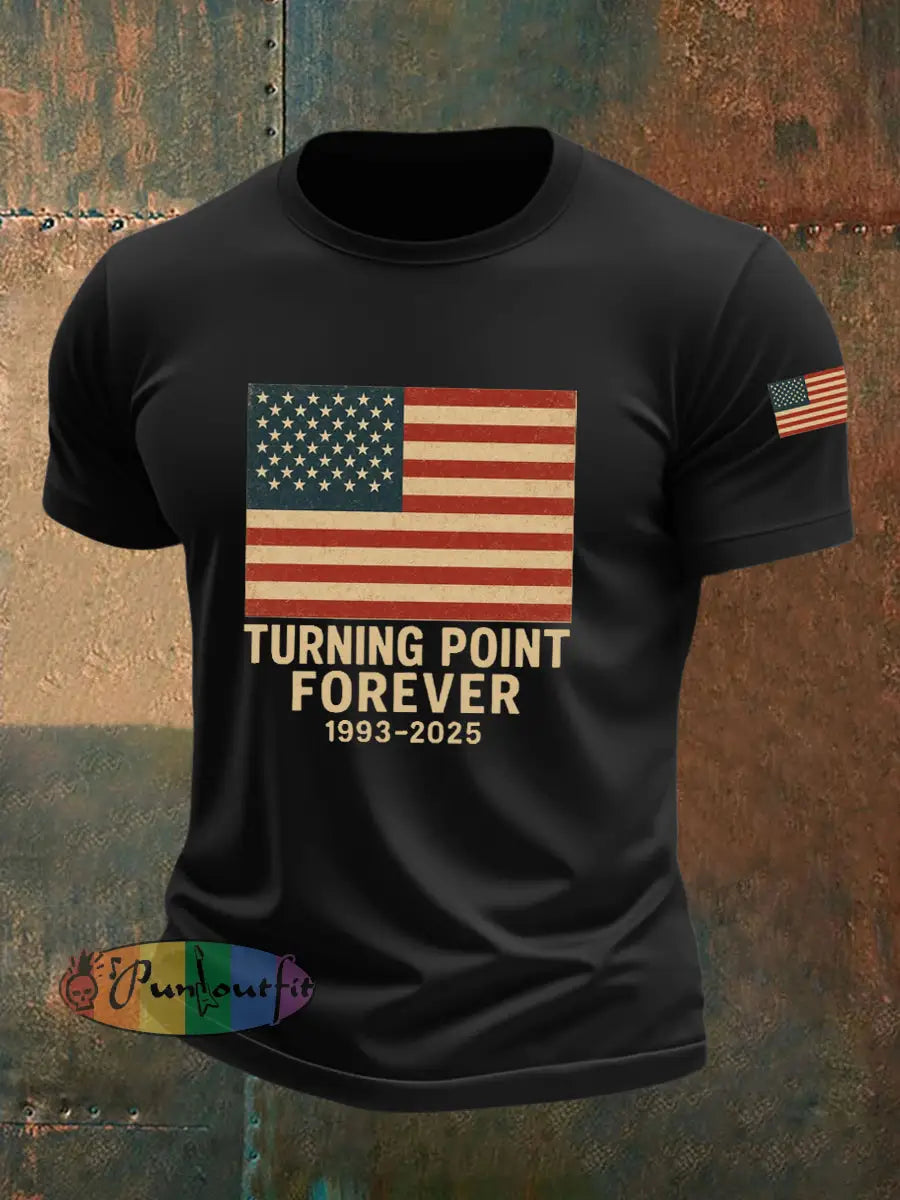Men’s Turning Point Forever Print T-Shirt Black / S