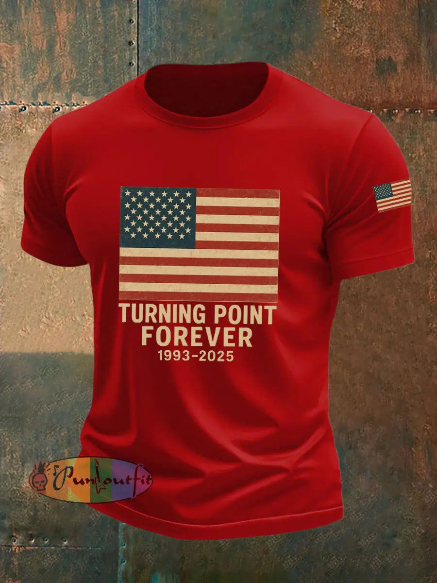 Men’s Turning Point Forever Print T-Shirt Red / S