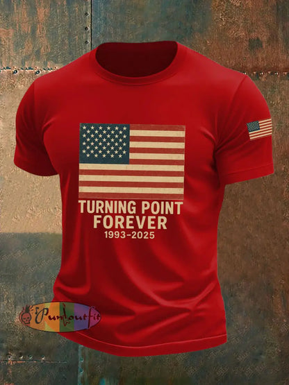 Men’s Turning Point Forever Print T-Shirt Red / S