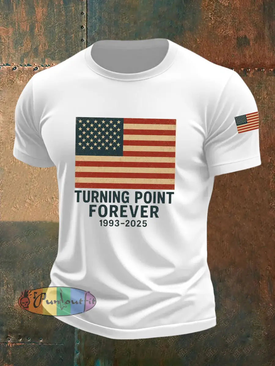 Men’s Turning Point Forever Print T-Shirt White / S