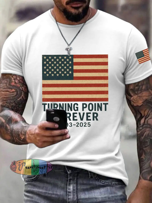 Men’s Turning Point Forever Print T-Shirt White / S