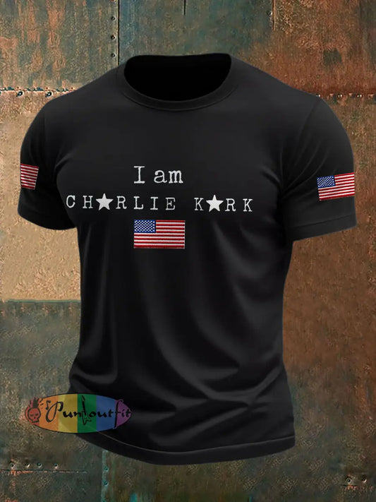 Men’s Turning Point I Am PrintedT-shirt Black
