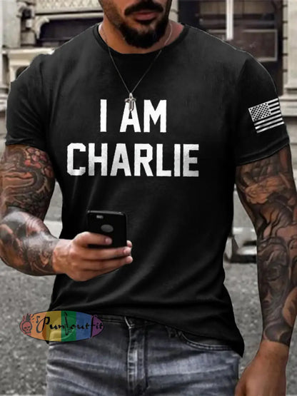 Men’s Turning Point I Am PrintedT-shirt Black