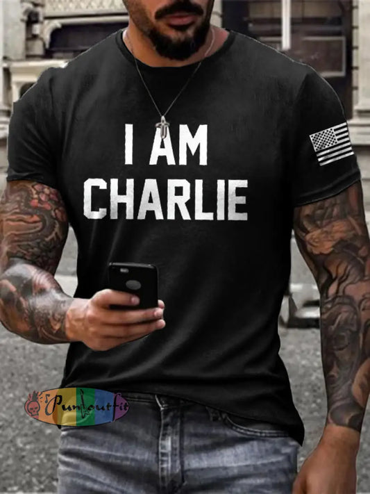 Men’s Turning Point I Am PrintedT-shirt Black