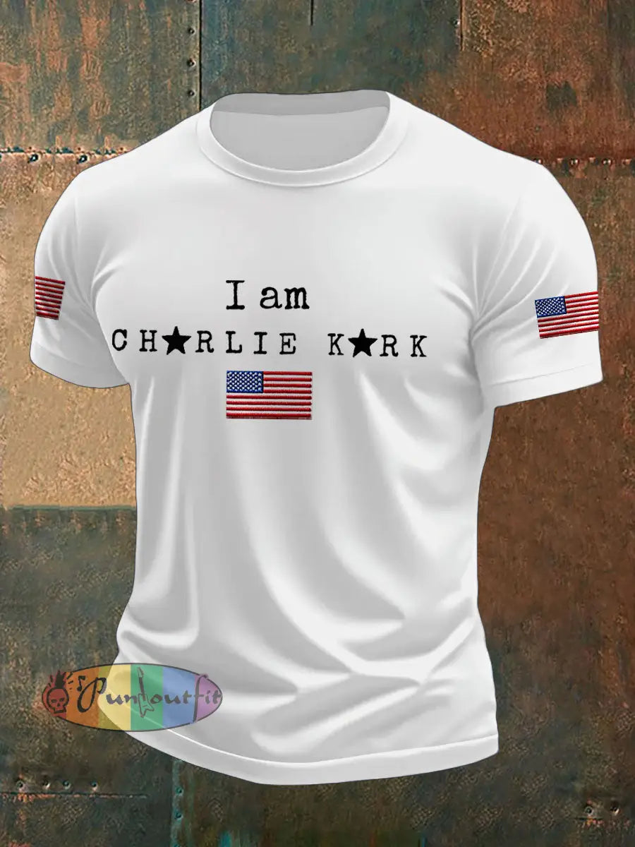 Men’s Turning Point I Am PrintedT-shirt White