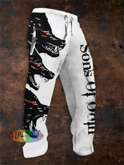 Men’s Viking Print Sweatpants Picture 1 / S Shorts