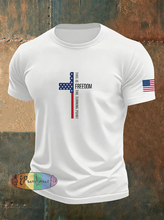 Men’s Vintage Freedom Casual T-Shirt A / S