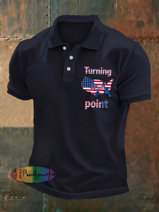 Men’s Vintage Holiday Business Casual Polo Shirt A / S