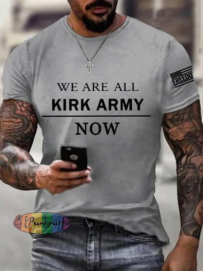 Men’s We Are All Charlie Kirk Now! R.I.P Charlie Kirk Tee Light Gray / S