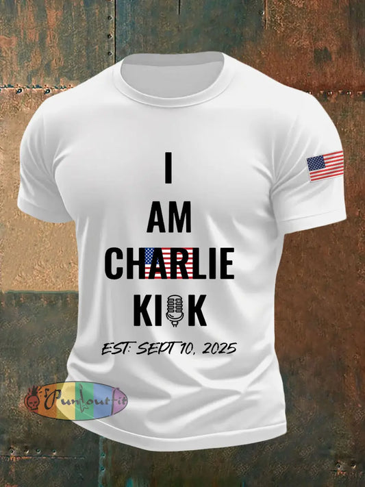 Men’s We Are All Charlie Kirk Now! R.I.P Charlie Kirk Tee White / S