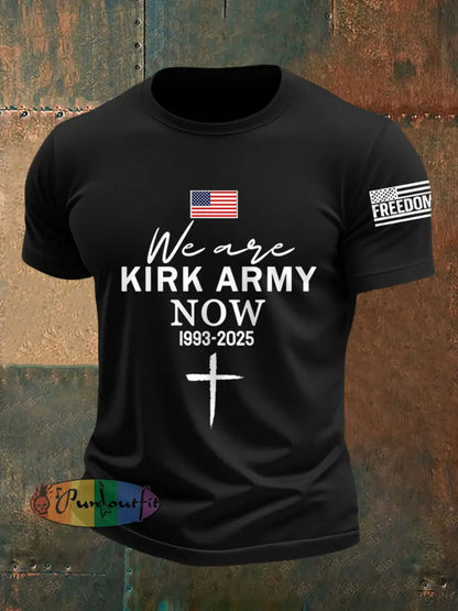 Men’s We Are All Kirk Army Now! R.I.P Charlie Kirk Tee Black / S
