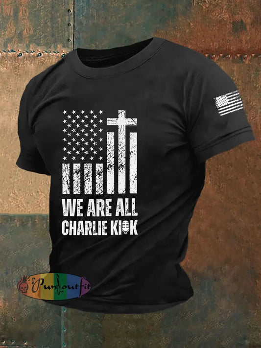 Men’s We Are All Kirk Short-sleeved T-shirt Black / S