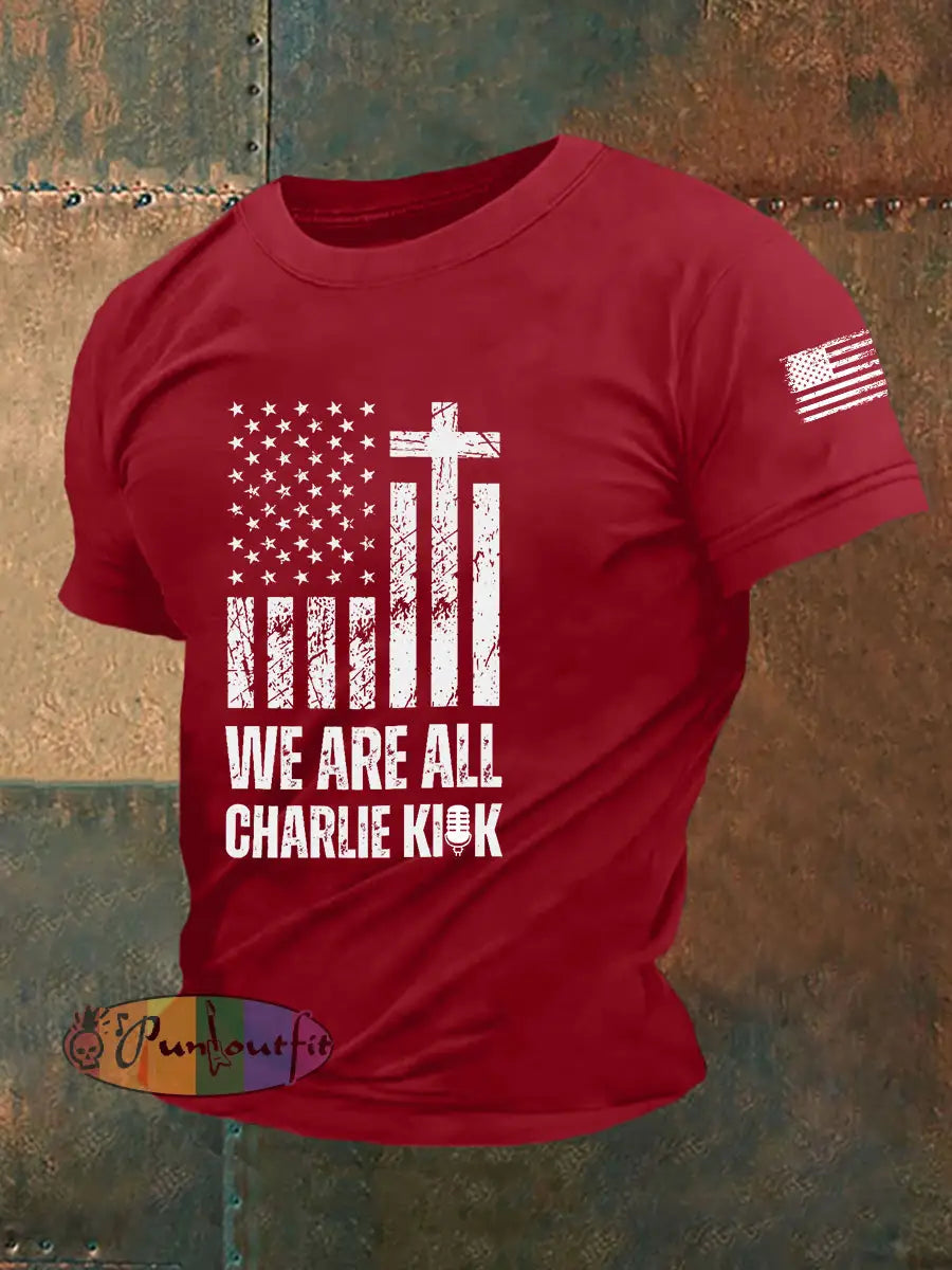Men’s We Are All Kirk Short-sleeved T-shirt Deep Red / S