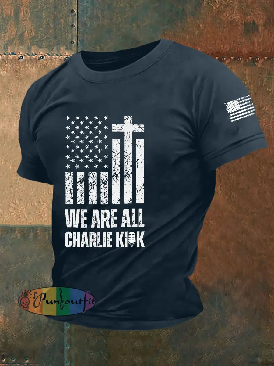 Men’s We Are All Kirk Short-sleeved T-shirt Navy Blue / S