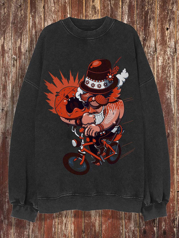 Men's printed crewneck sweatshirt