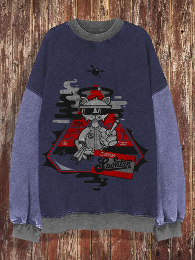 Men's printed crewneck sweatshirt