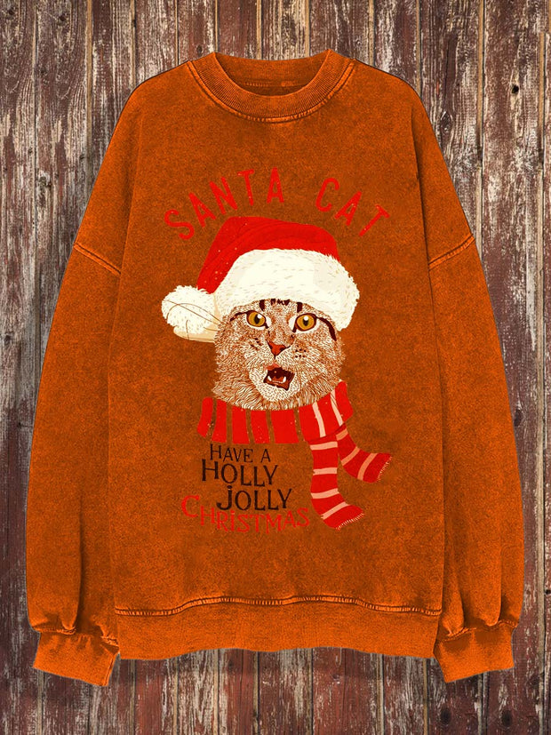 Men's Christmas printed sweatshirt