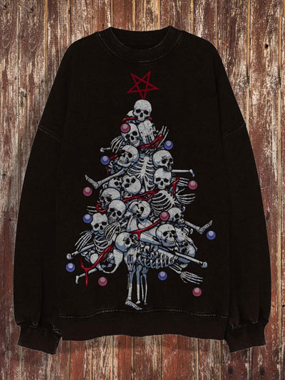 Men's Christmas Elements Cartoon Print Sweatshirt