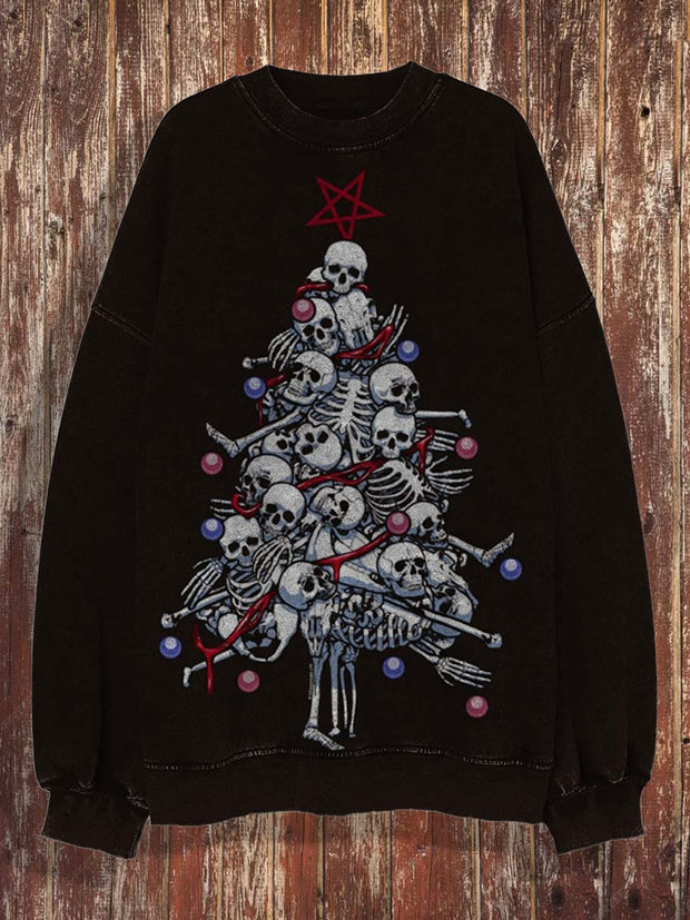 Men's Christmas Elements Cartoon Print Sweatshirt