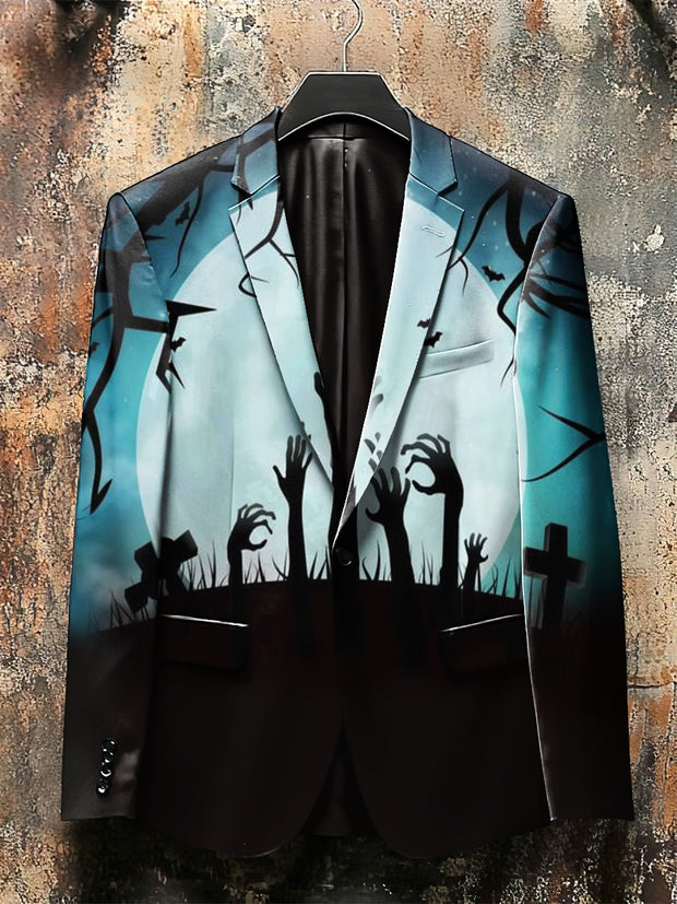 Dark Style Zombie Print Gothic Jacket