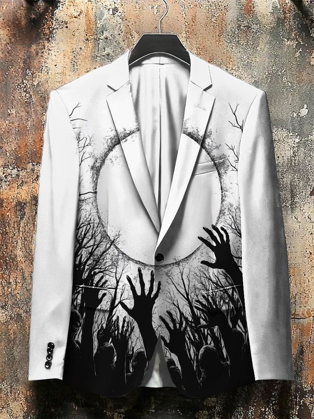 Dark Style Horror Zombie Print Gothic Jacket