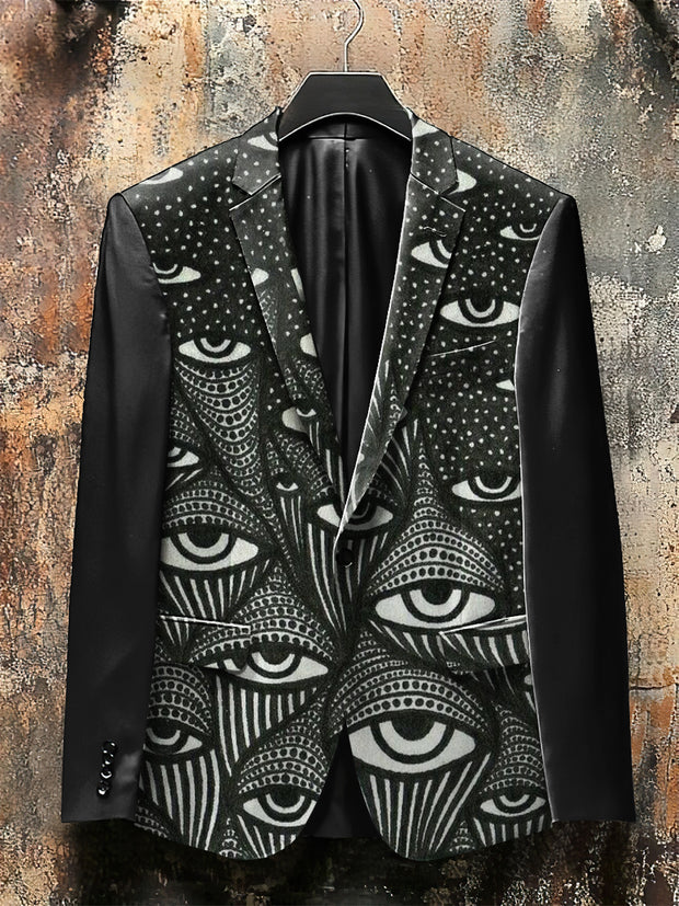 Dark Style Magic Eyes Print Gothic Jacket