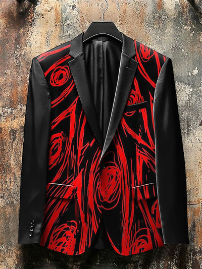 Dark Style Monster Eyes Print Gothic Jacket