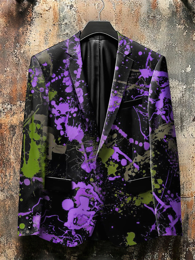 Dark Style Color Ink Print Gothic Jacket